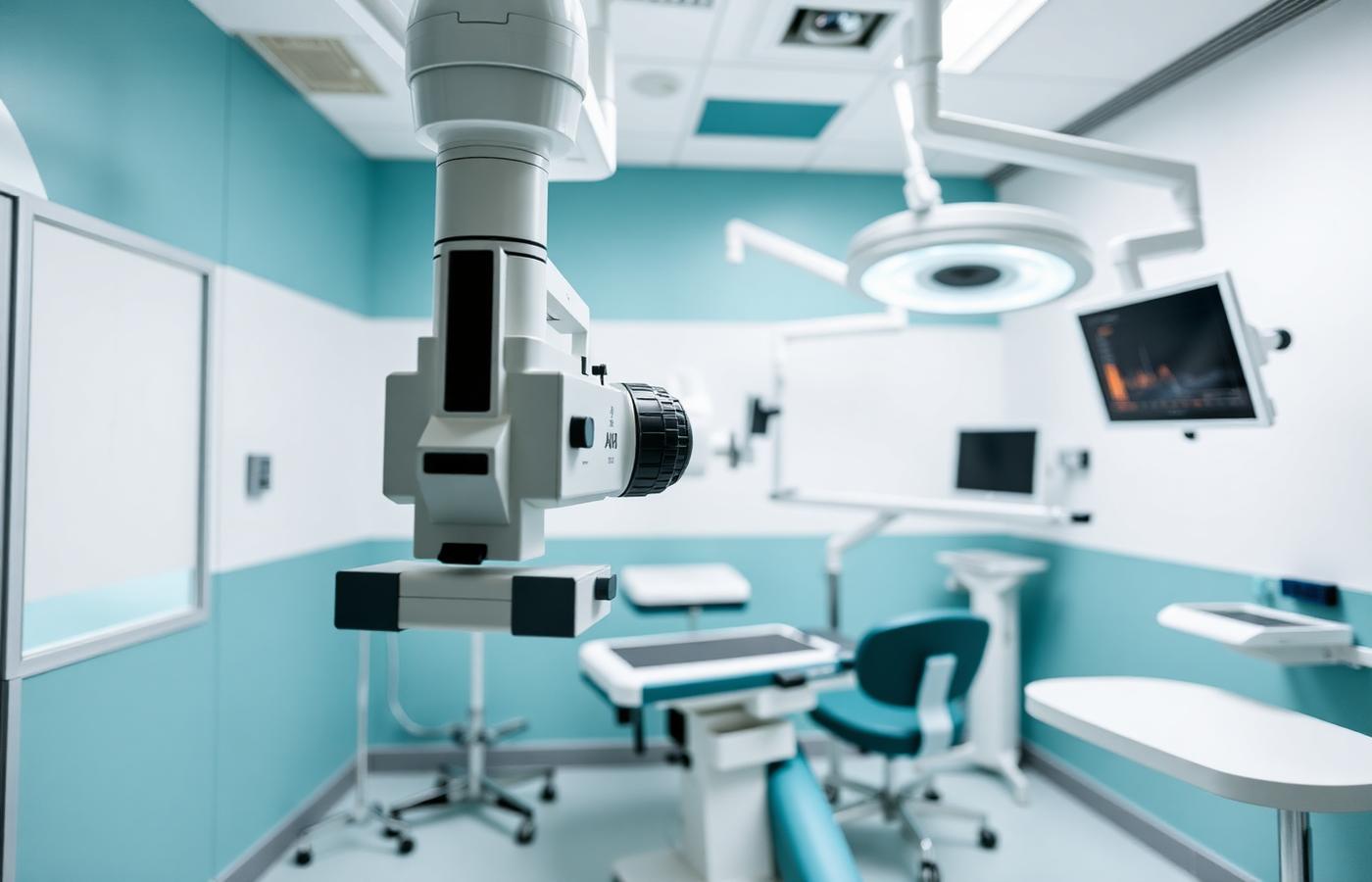Modern eye hospital interior at Helios, Rohtak